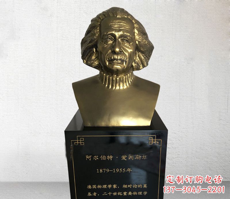 安徽爱因斯坦胸像铜雕