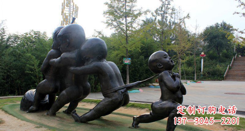 安徽萝卜街头铜雕的精美景观