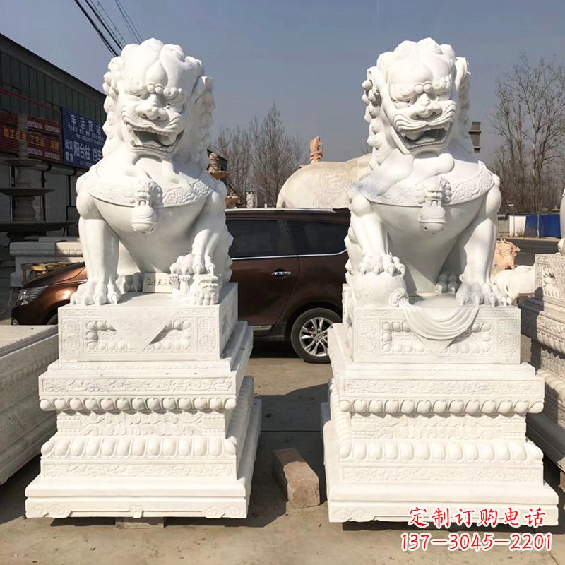 安徽北京汉白玉石狮子
