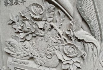 安徽“平安康乐”大理石石材庭院外墙浮雕