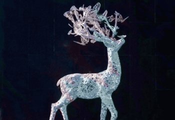 安徽不锈钢镂空鹿摆件雕塑