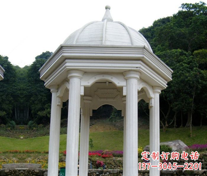 安徽别墅景观欧式石雕凉亭 (2)