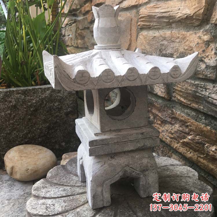 安徽别墅园林石灯