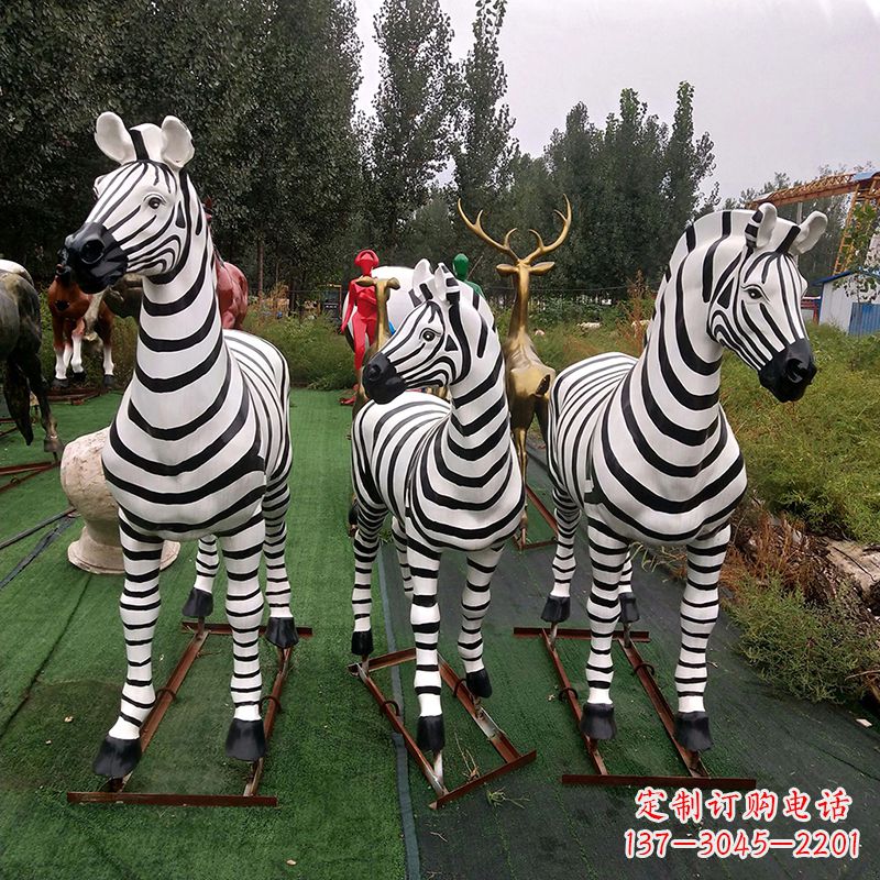 安徽斑马玻璃钢仿真雕塑
