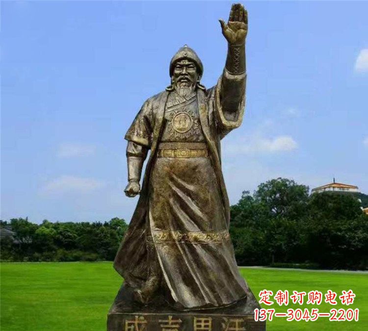 安徽玻璃钢成吉思汗雕塑