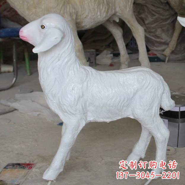 安徽玻璃钢仿真小羊