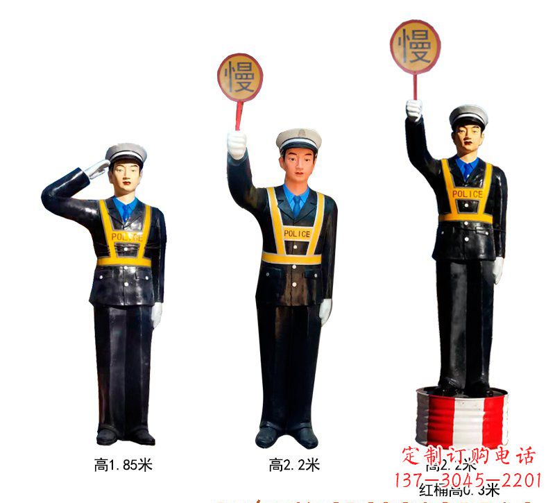 安徽玻璃钢警察雕塑象征警察的英勇