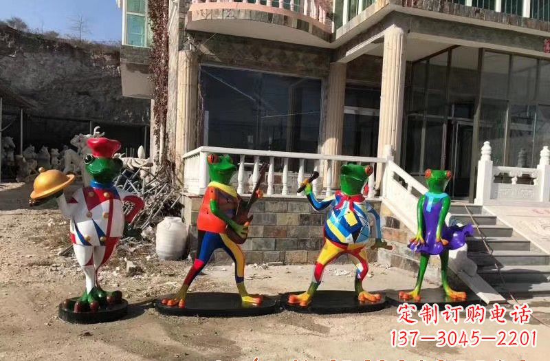 安徽玻璃钢制青蛙雕塑