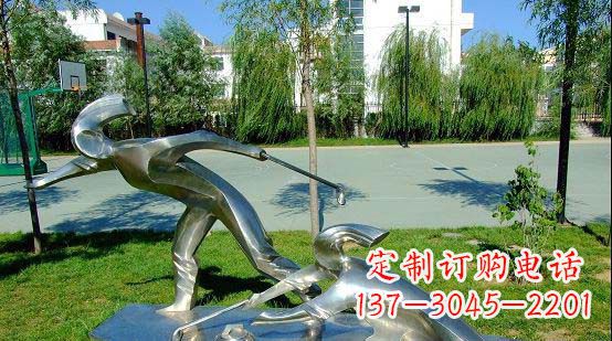 安徽不锈钢冰壶运动雕塑