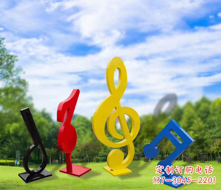 安徽精美的不锈钢音符雕塑