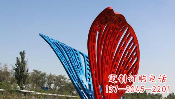 安徽不锈钢蝴蝶雕塑美丽的实物表达