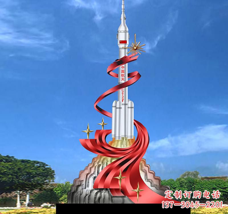安徽不锈钢嫦娥飞天标识雕塑