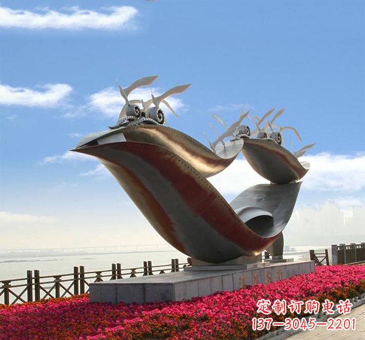安徽海鸥雕塑——点缀不锈钢城市