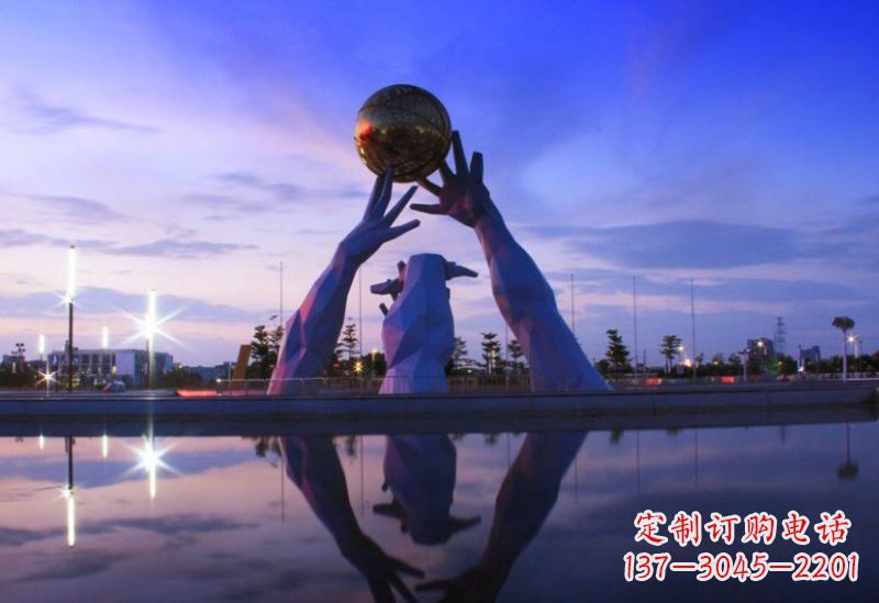 安徽不锈钢城市的地球雕塑