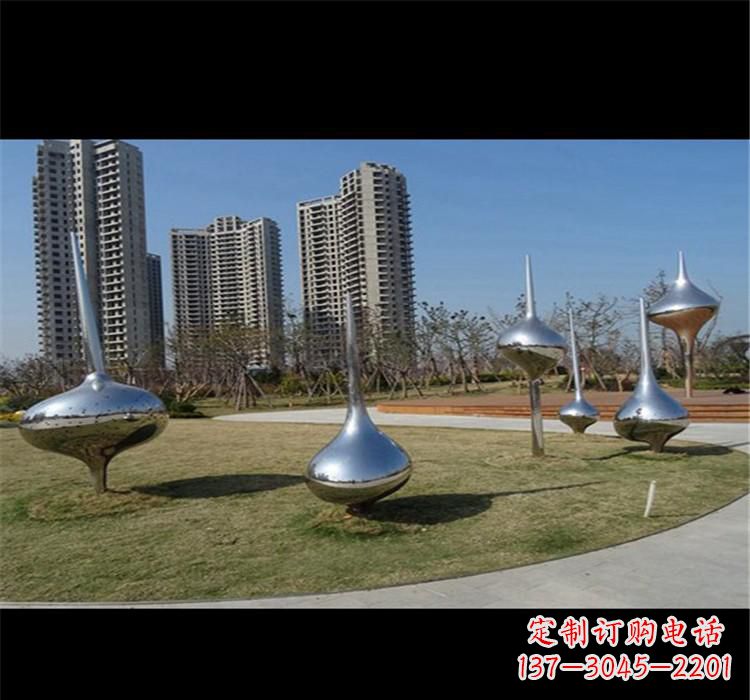 安徽不锈钢城市水滴雕塑
