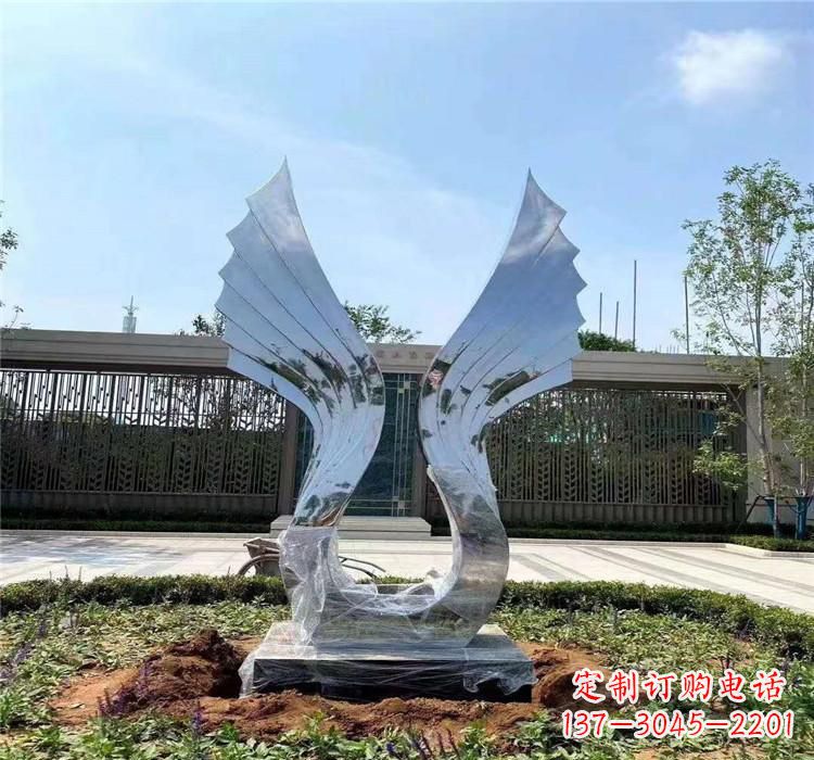 安徽不锈钢翅膀雕塑2