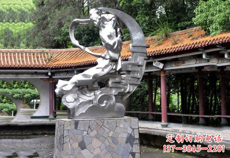 安徽不锈钢抽象嫦娥奔月雕塑