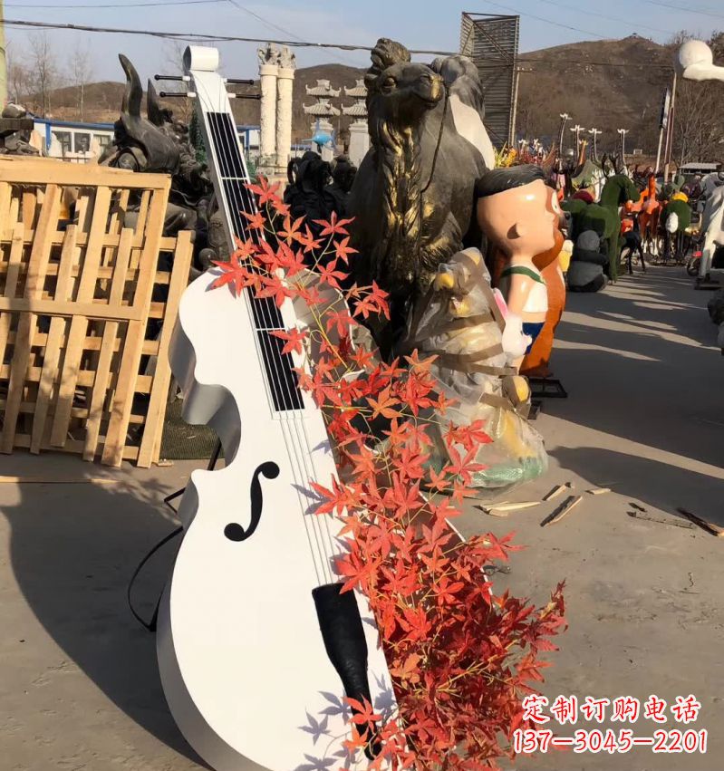 安徽不锈钢大提琴雕塑—精致的艺术精品