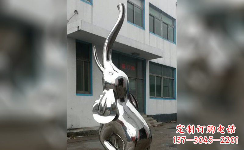 安徽精致的不锈钢大象雕塑
