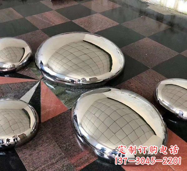 安徽不锈钢抽象鹅卵石雕塑