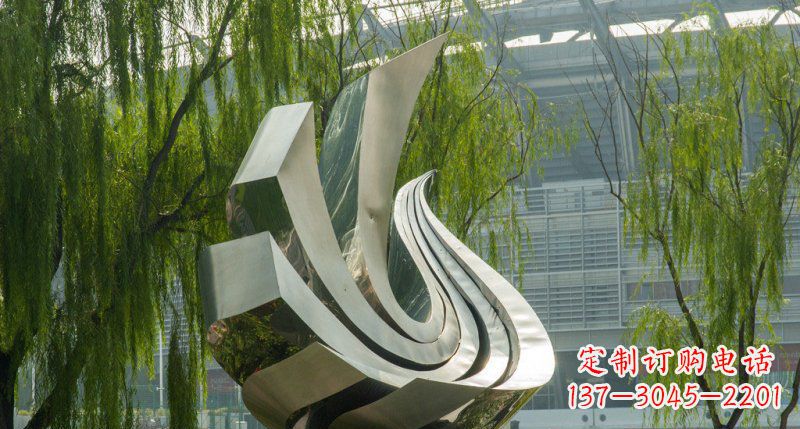 安徽不锈钢抽象凤凰公园雕塑