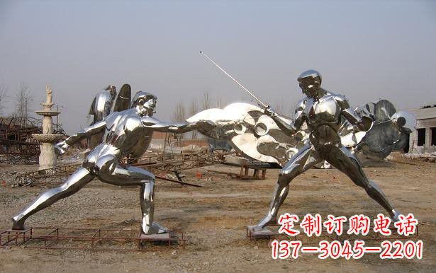 安徽不锈钢雕刻的运动员雕塑