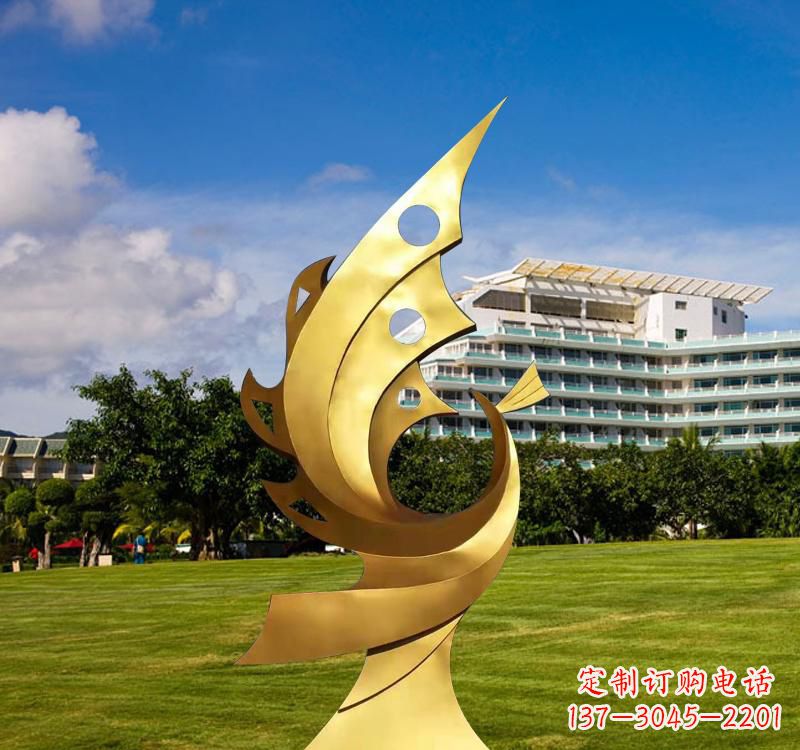 安徽不锈钢凤凰雕塑精致而古典