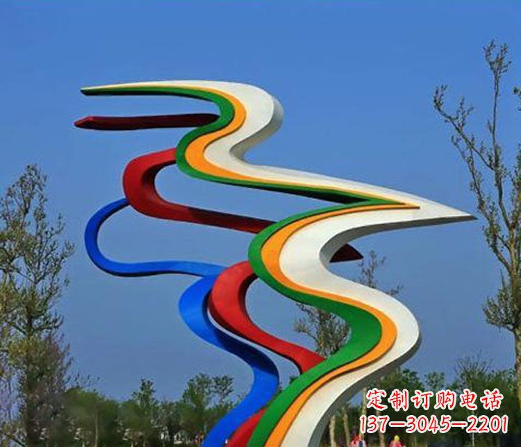 安徽精美不锈钢飘带雕塑