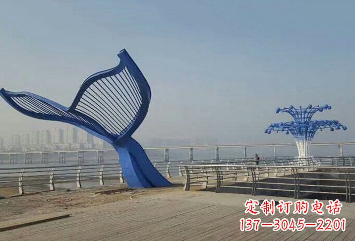 安徽不锈钢鲸鱼雕塑