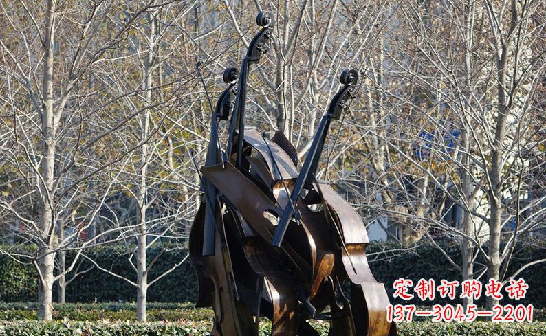 安徽不锈钢大提琴雕塑细节丰富的艺术象征