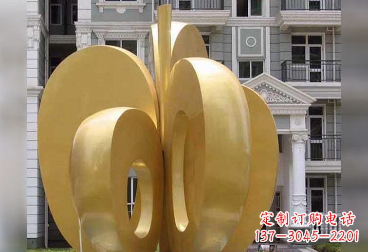 安徽不锈钢大型苹果雕塑
