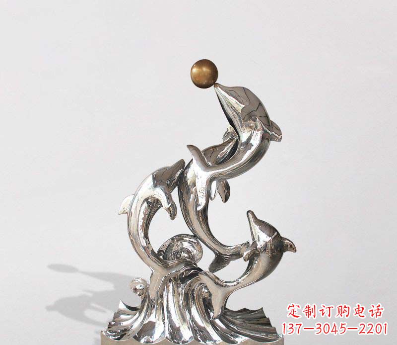 安徽不锈钢海豚雕塑精美的艺术杰作