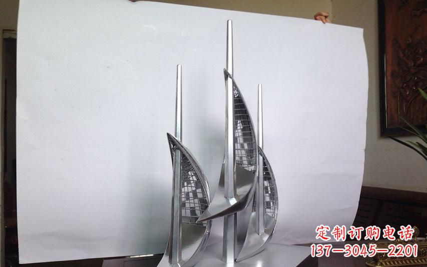 安徽不锈钢帆船雕塑传承精神的象征
