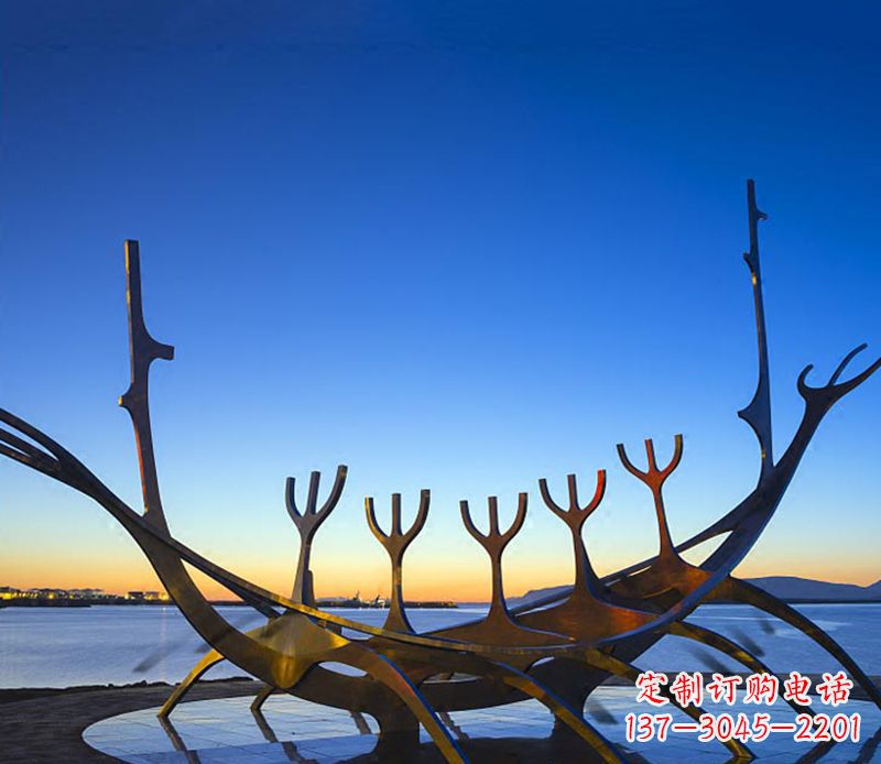 安徽帆船雕塑精致的海洋艺术品