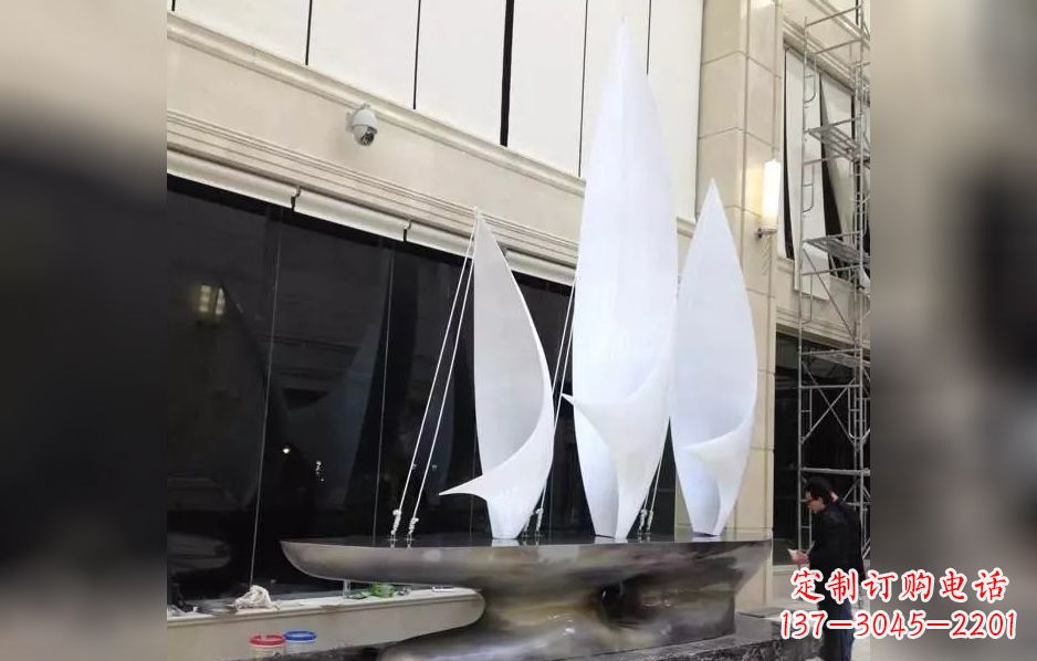 安徽不锈钢帆船海洋迷人的雕塑