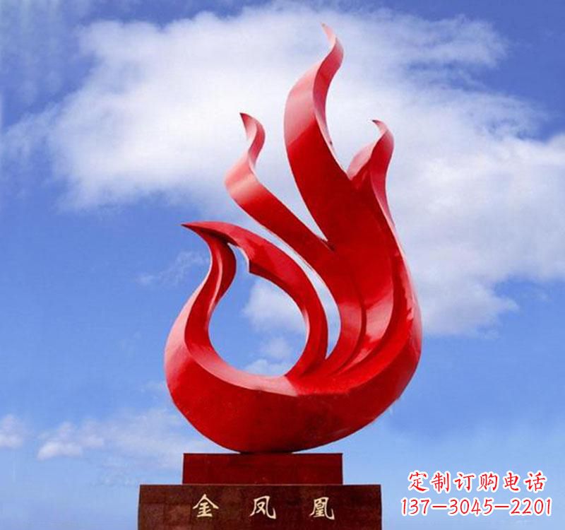 安徽不锈钢凤凰雕塑——精致灵动的艺术品