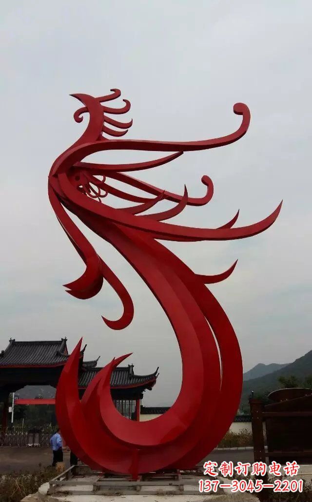 安徽凤凰雕塑象征着和平与繁荣