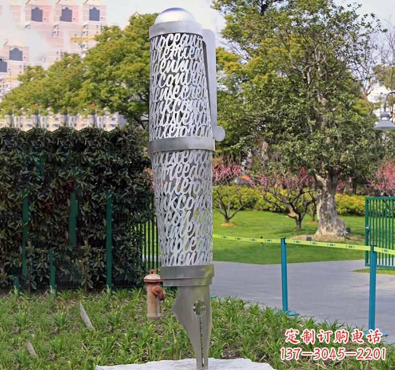 安徽精致不锈钢钢笔雕塑