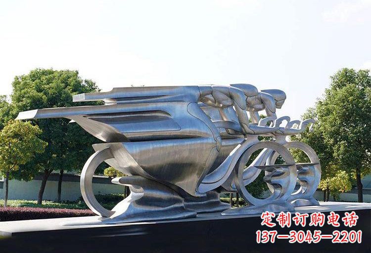 安徽不锈钢自行车雕塑——精美绝伦