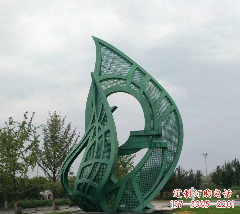 安徽不锈钢大型镂空树叶雕塑精美绝伦