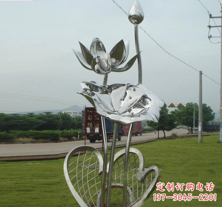安徽不锈钢荷叶雕塑——精美优雅的艺术品