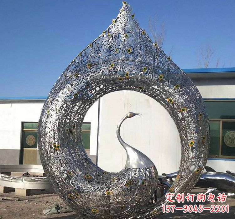 安徽优雅的不锈钢孔雀雕塑