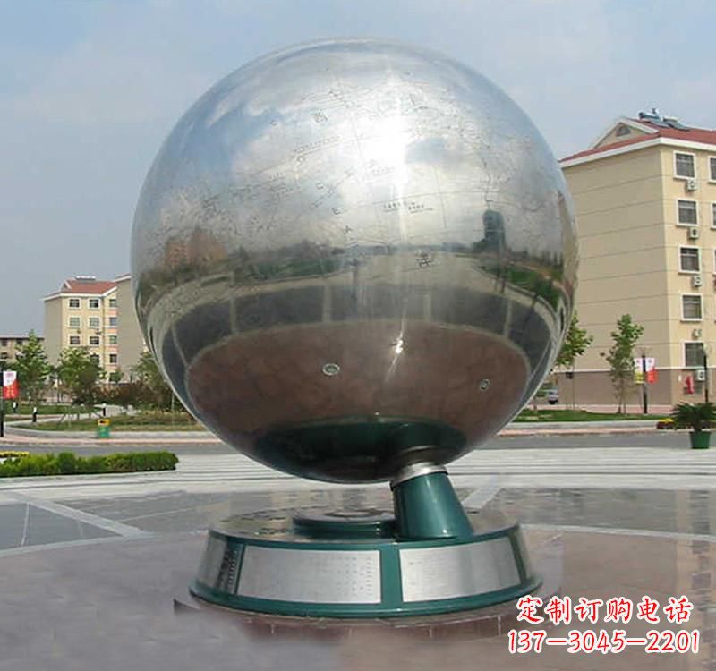 安徽不锈钢地球雕塑现代艺术的精美结合