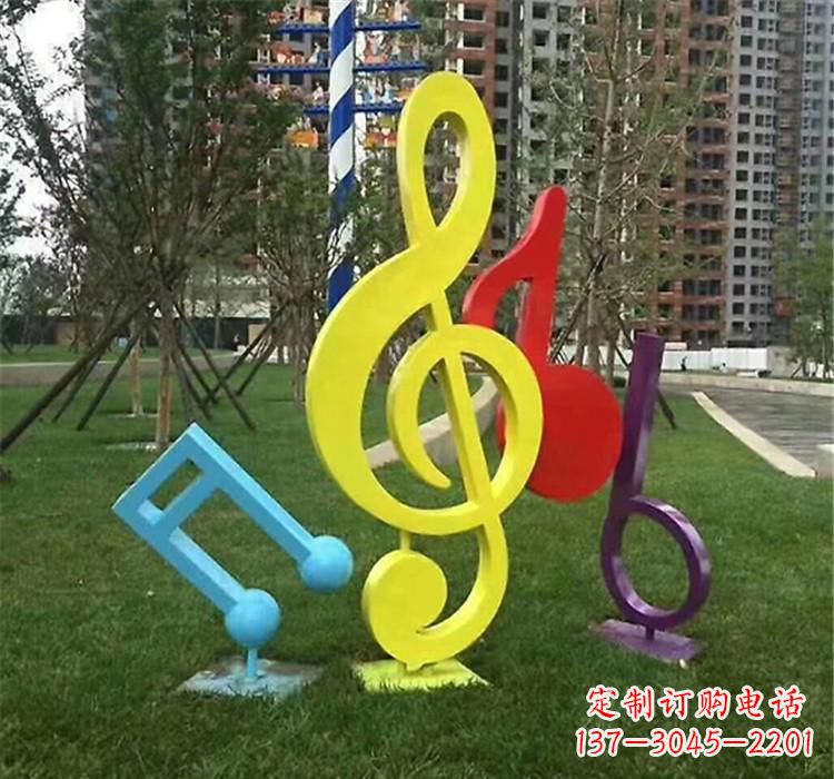 安徽不锈钢音符雕塑音乐的流动之美