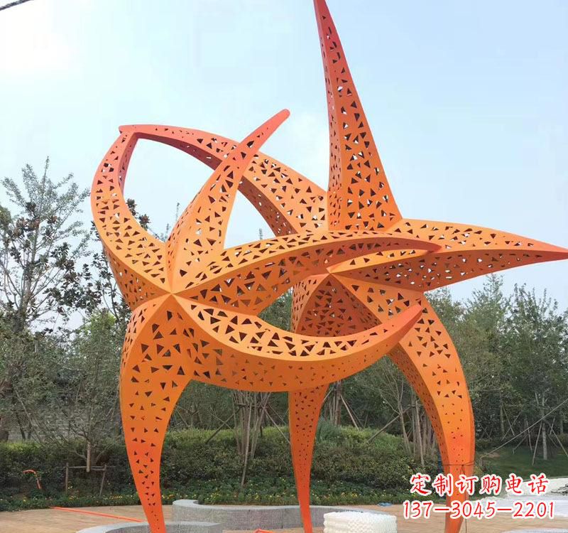 安徽不锈钢海星海洋动物雕塑——美丽的海洋艺术