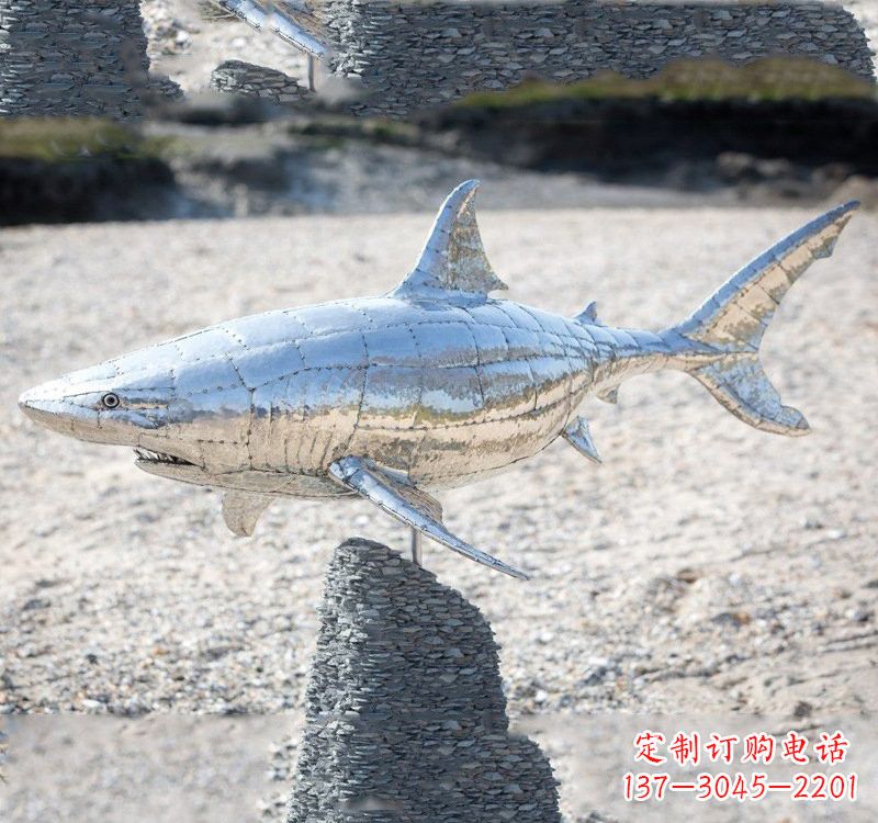 安徽不锈钢海洋公园鲨鱼雕塑