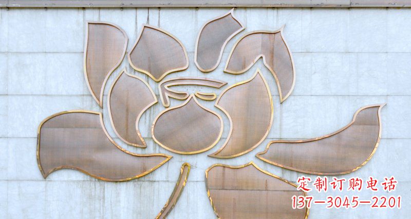 安徽不锈钢荷花雕塑精致而富有意象