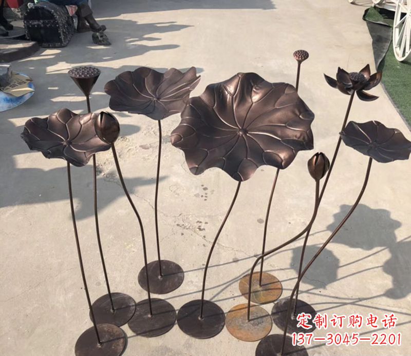 安徽不锈钢荷花雕塑传承传统文化