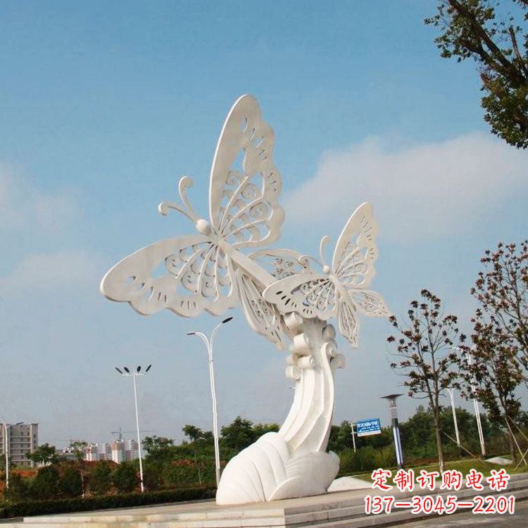 安徽不锈钢蝴蝶雕塑——美丽传递自然之美