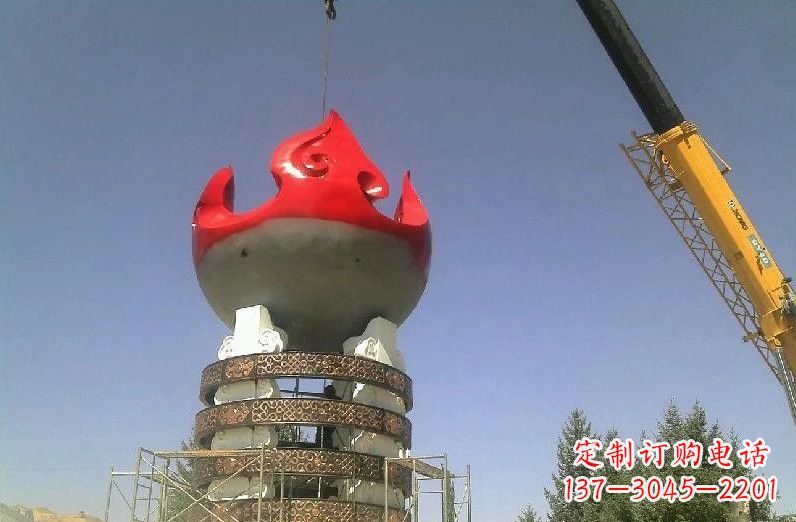 安徽不锈钢火炬雕塑象征着永恒的精神